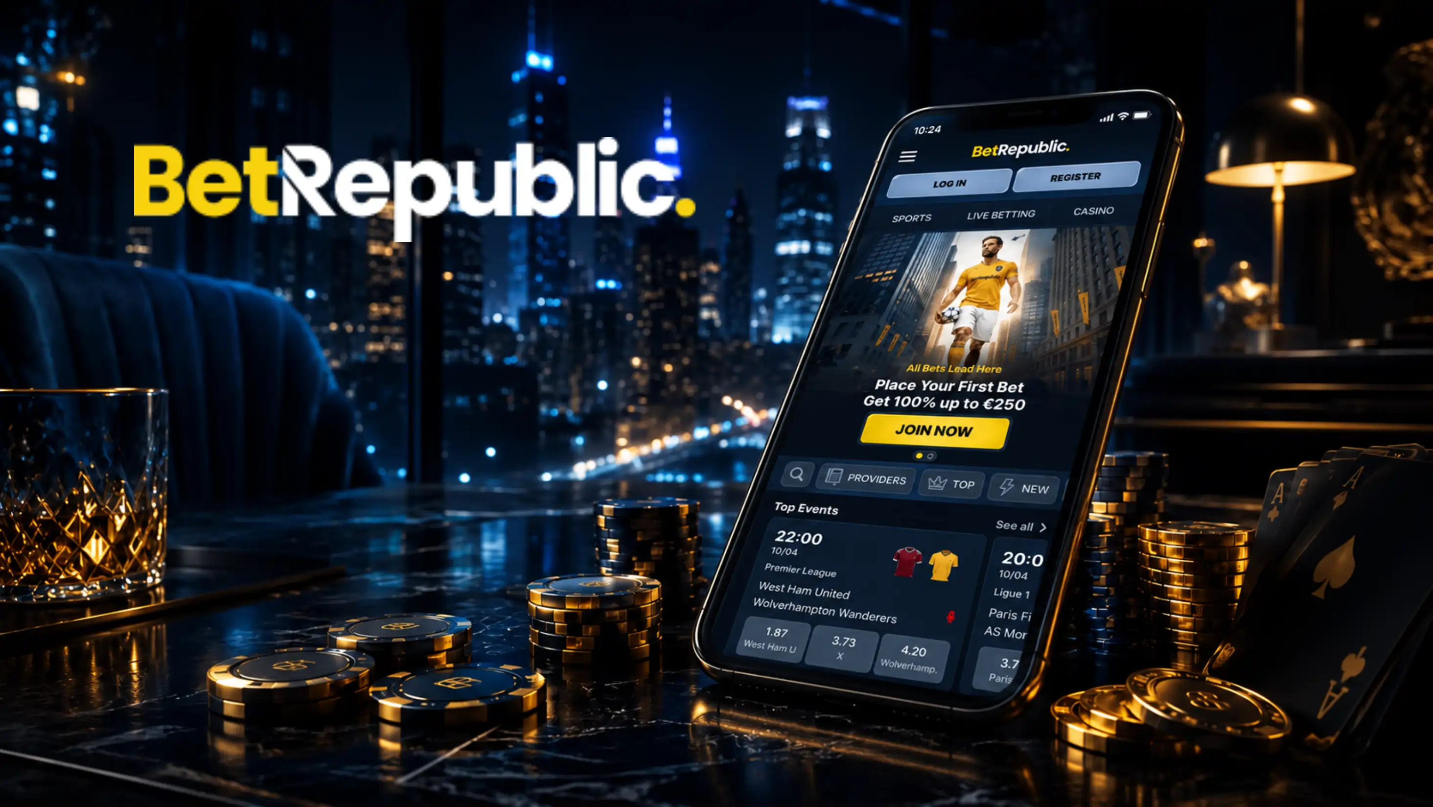 BetRepublic Casino App-Screenshot